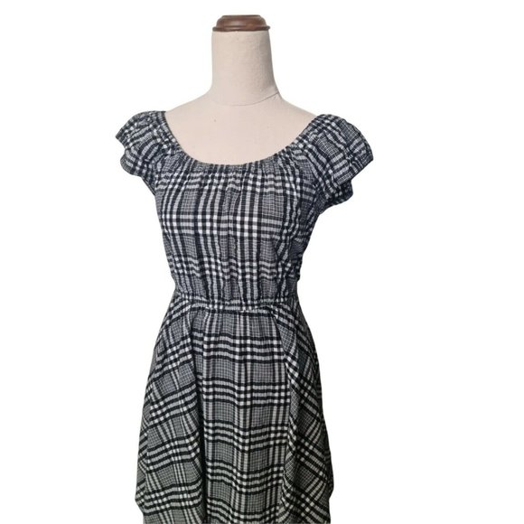 Revival Size 8 Check Gingham Dress A Line Knee Length - Picture 3 of 5